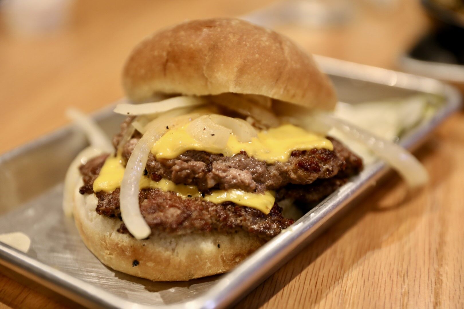 The Westside Motor Lodge’s double smashburger.